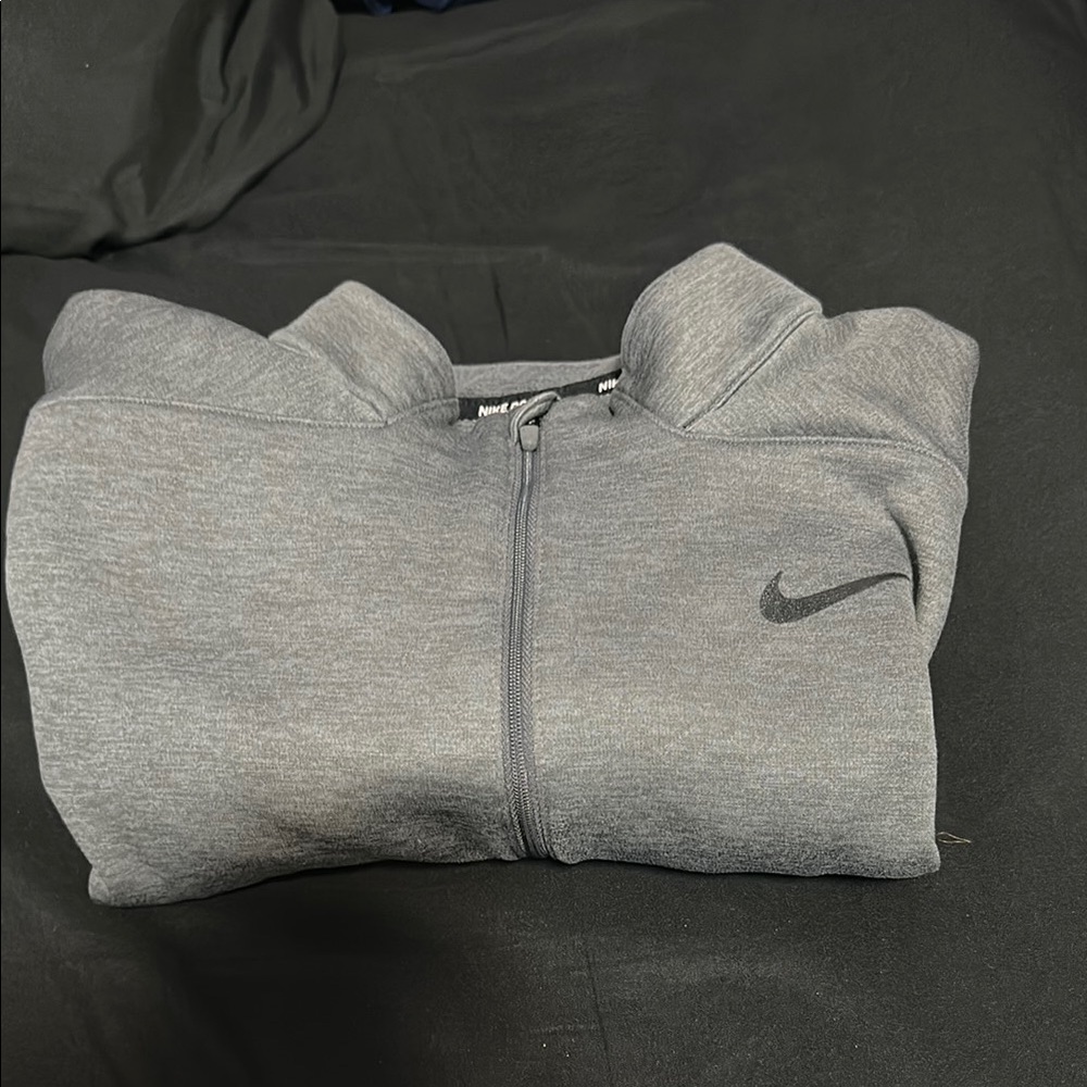 Nike Heather Gray Full-Zip Hoodie
